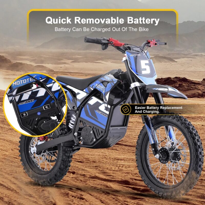 MotoTec 60v 2000w Pro Mini E-Moto Bike