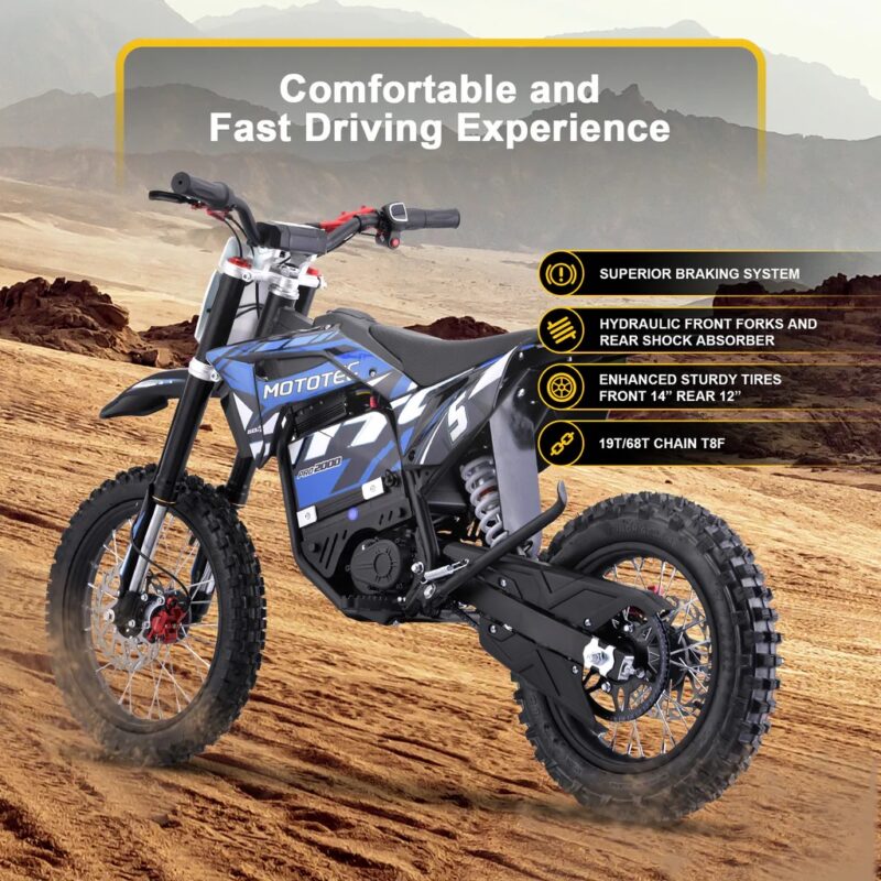 MotoTec 60v 2000w Pro Mini E-Moto Bike